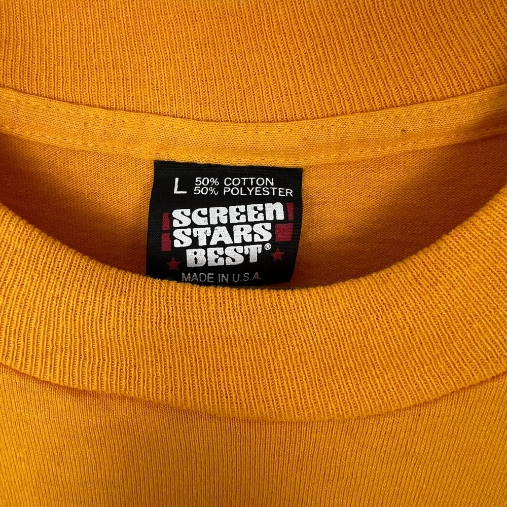 Vintage Screen Stars Best Yellow Train 611 Graphic Tee Single Stitch Size Large - Picture 9 of 10